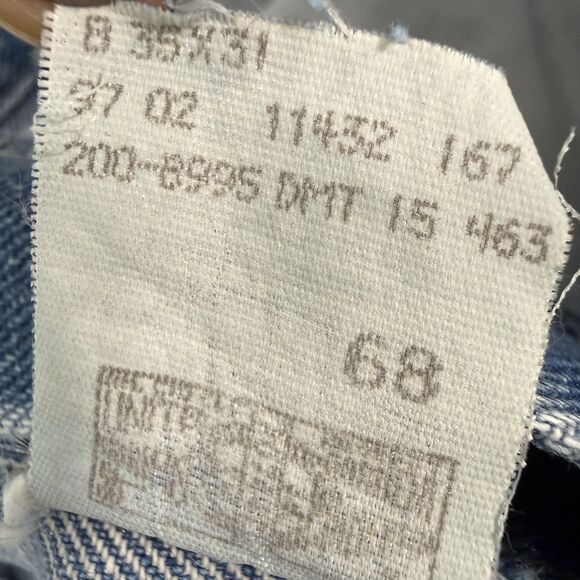 Vintage LEE Jeans Men's 34/30 Blue Made In USA Denim - Picture 4 of 14